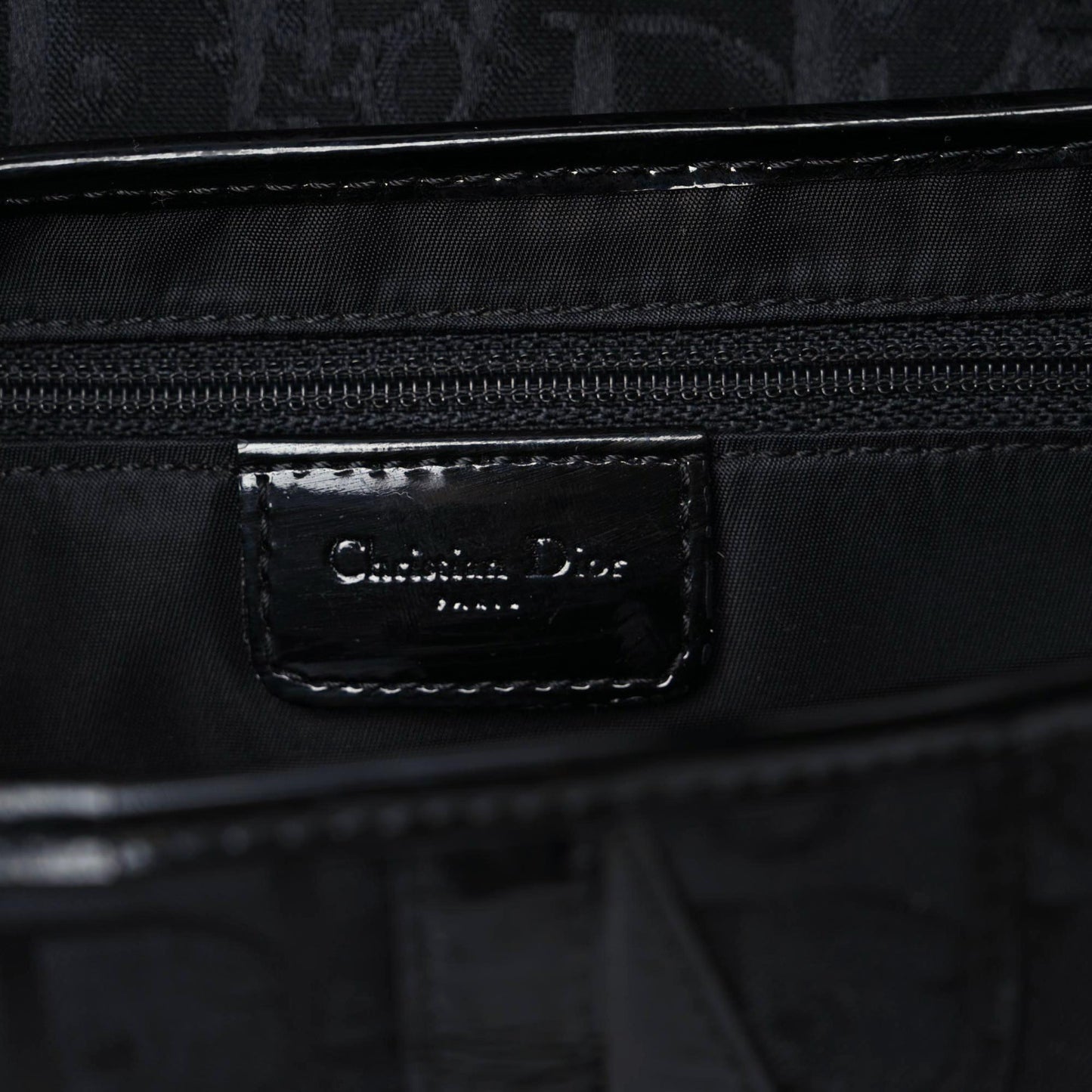 Monogram Saddle Bag Black