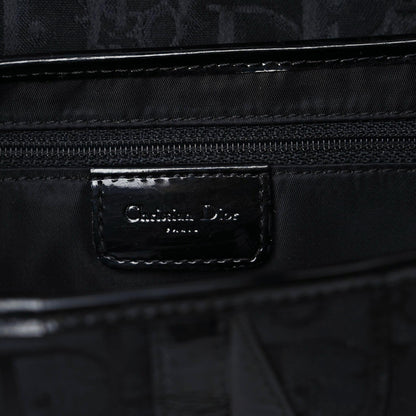 Christian Dior Monogram Saddle Bag Black 9 of 10