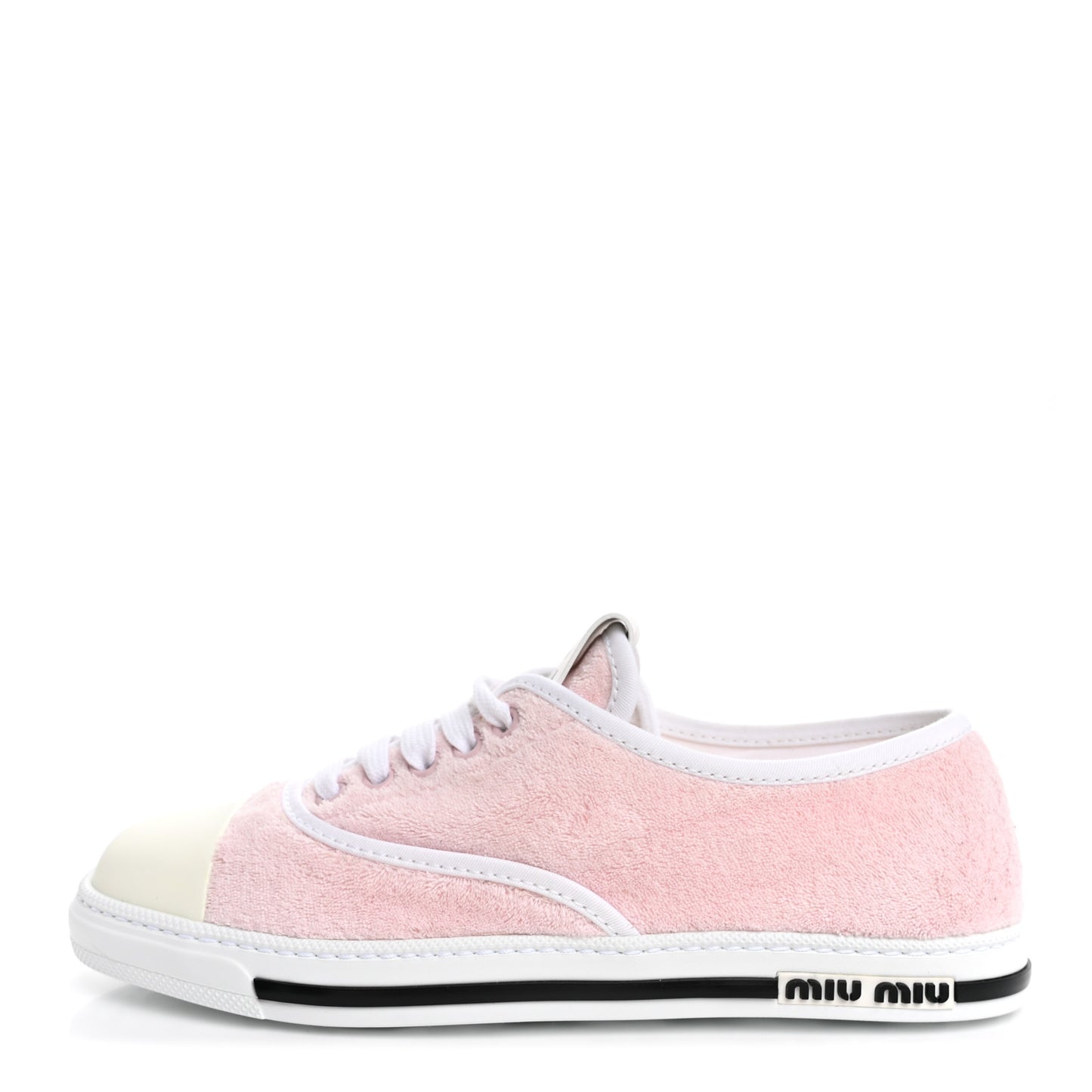 Terry Cloth Low Top Sneakers 37.5 Alabastro