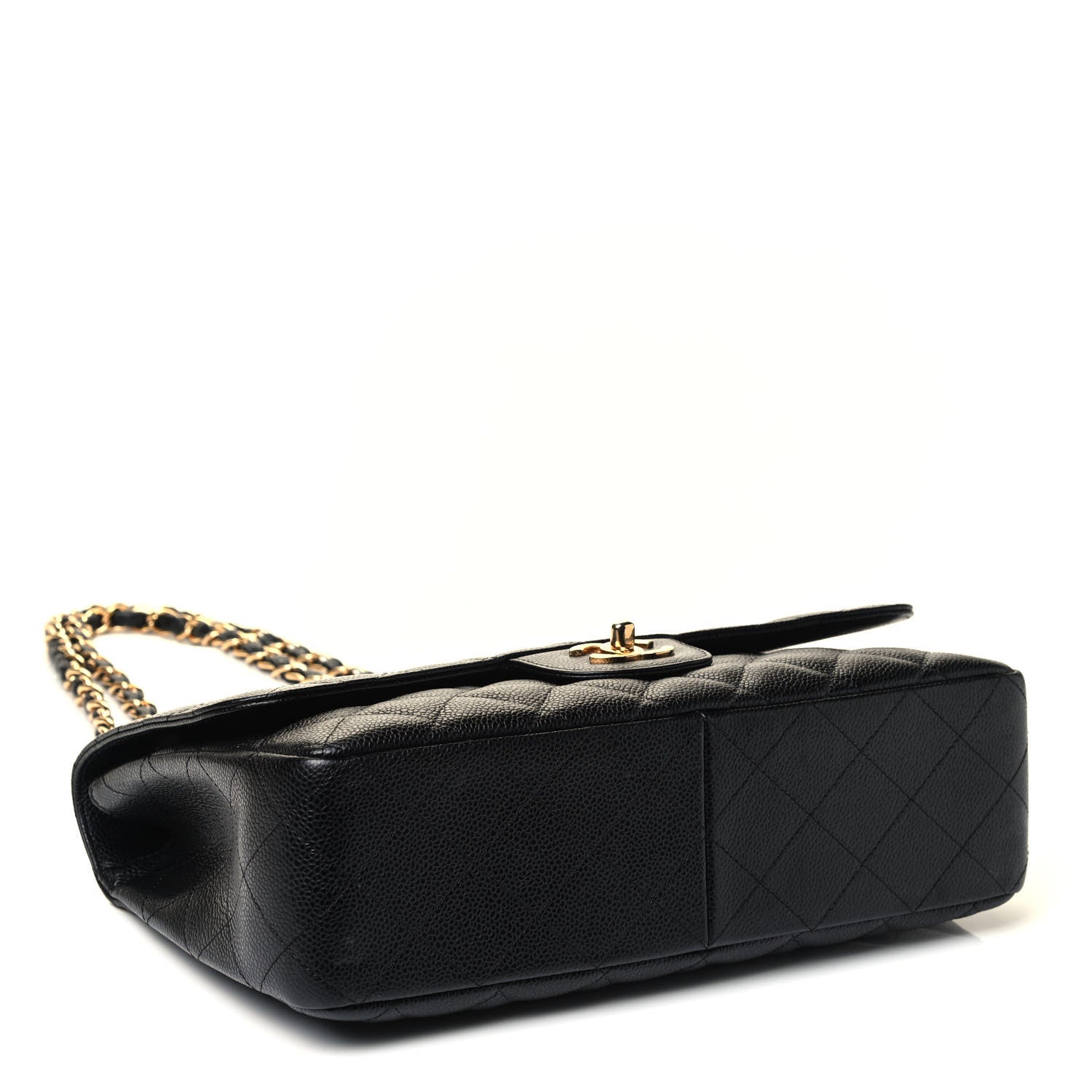 Chanel Caviar Quilted Jumbo Single Flap Black 3 of 4