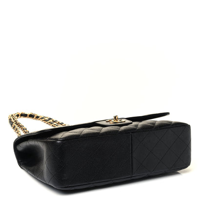 Chanel Caviar Quilted Jumbo Single Flap Black 3 of 4