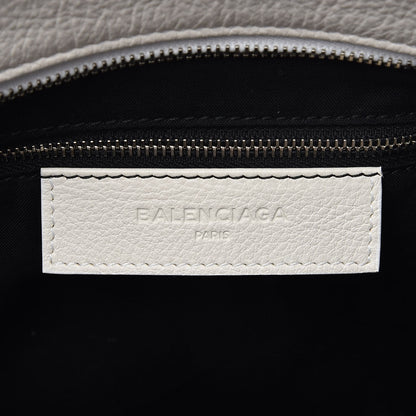 Balenciaga Calfskin Logo Small Shopping Tote White 6 of 7