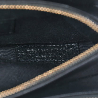 Saint Laurent Lambskin Diamond Quilted Monogram Angie Chain Bag Black 7 of 9