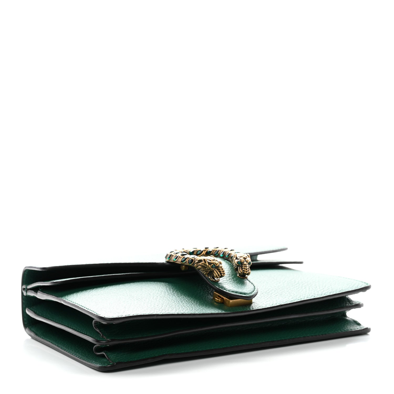 Gucci Pebbled Calfskin Small Dionysus Shoulder Bag Emerald 9 of 28