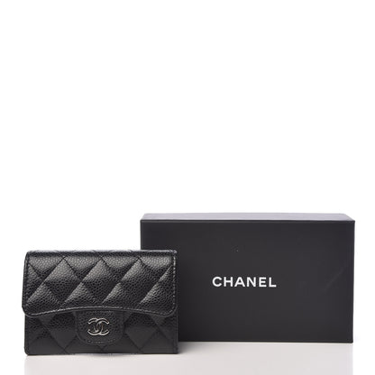 Chanel Caviar Quilted Flap Card Holder Black 9 of 9