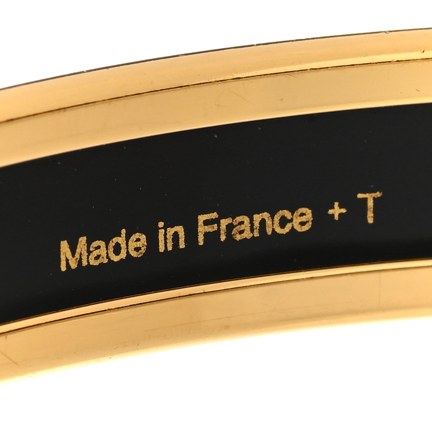 Hermes Enamel Printed Caleche Narrow Bracelet 65 Bleu 5 of 5