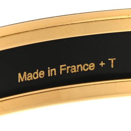 Hermes Enamel Printed Caleche Narrow Bracelet 65 Bleu 5 of 5