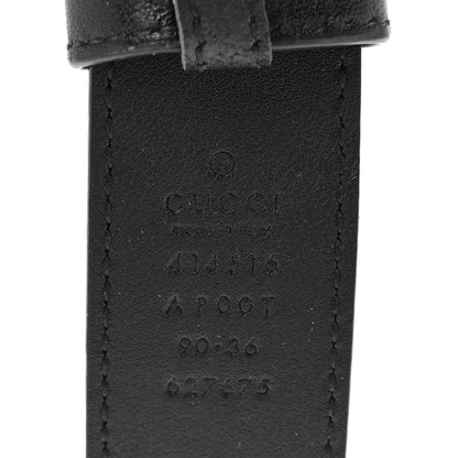 Gucci Calfskin Double G 30mm Belt 90 36 Black 3 of 4