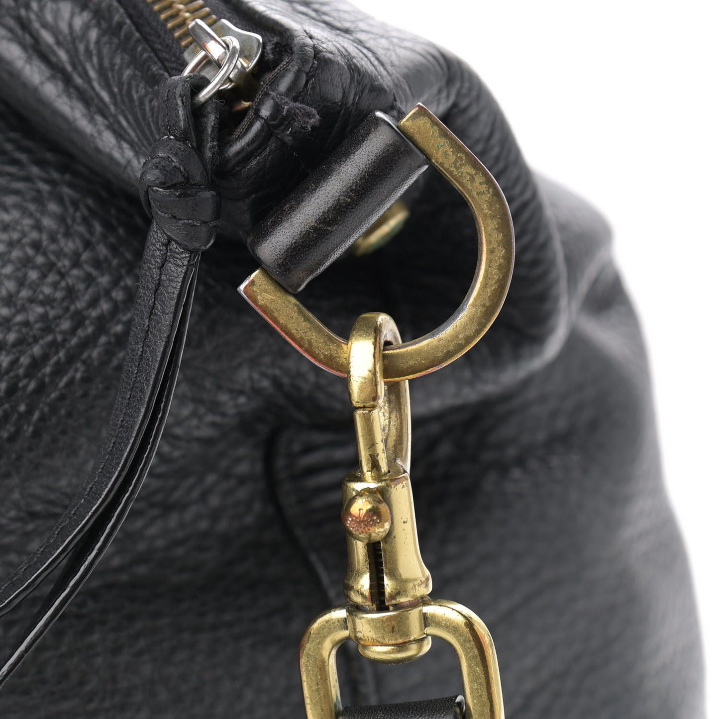 Pebbled Calfskin Effie Tote Black