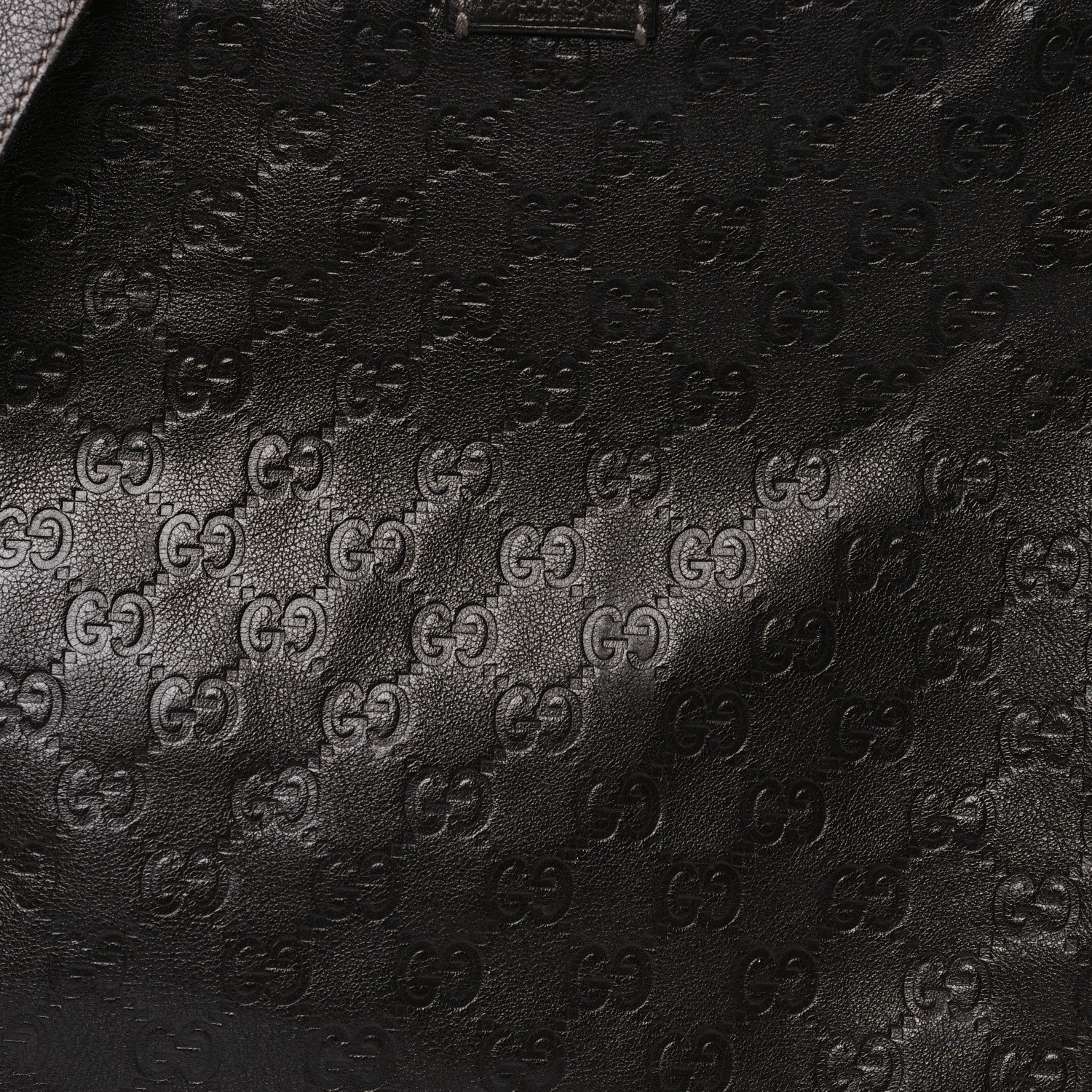 Gucci Guccissima Medium Flat Messenger Bag Dark Brown Dark Brown 8 of 13