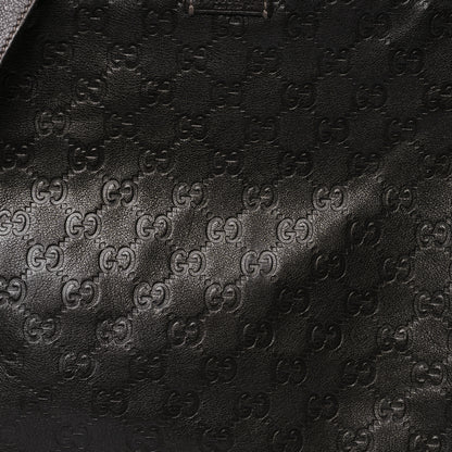 Gucci Guccissima Medium Flat Messenger Bag Dark Brown Dark Brown 8 of 13