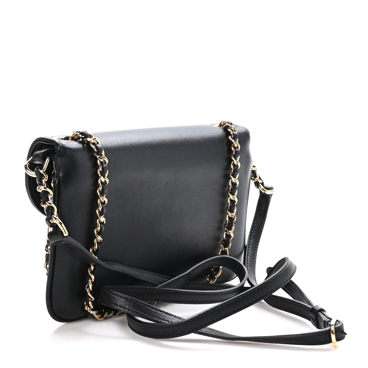Chanel Lambskin Quilted CC Unchained Crossbody Black 3 of 13