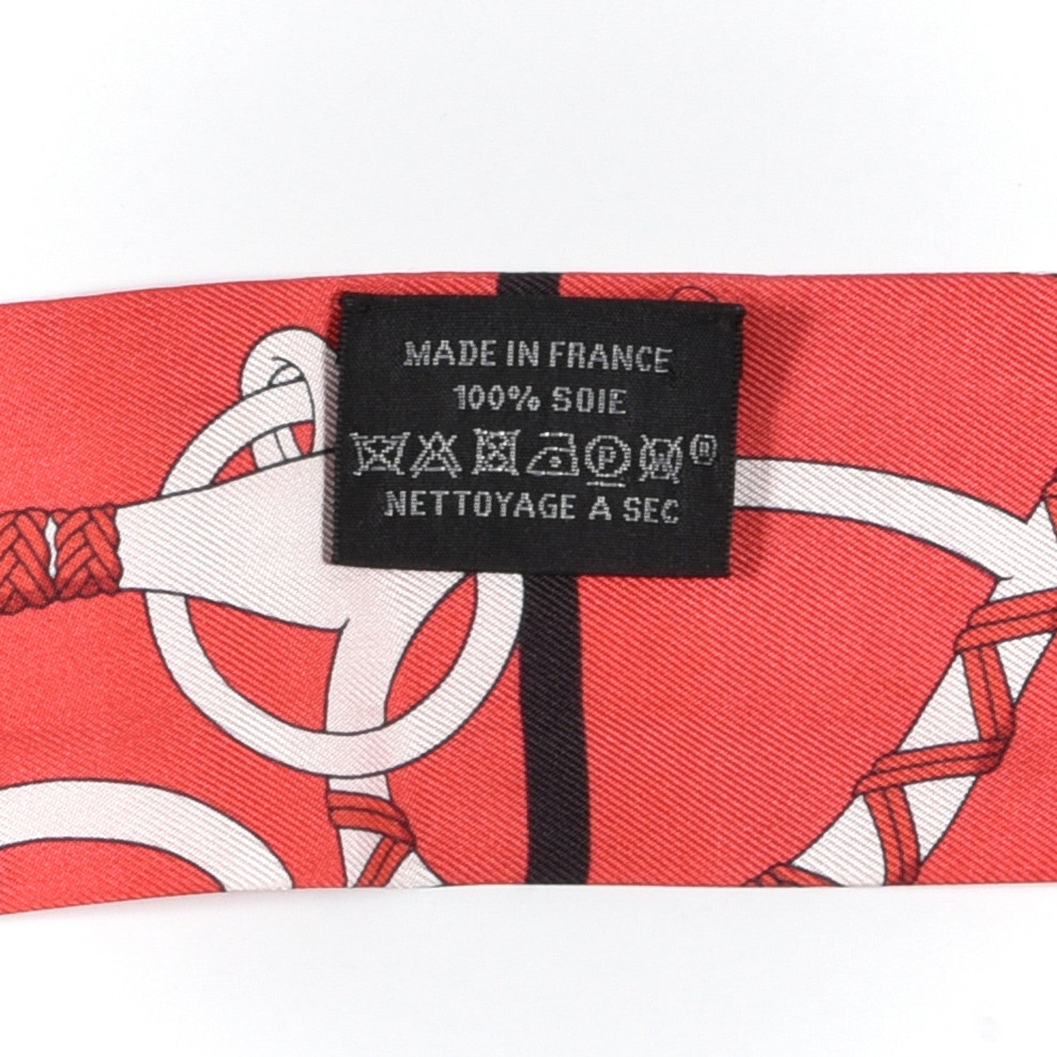 Hermes Silk Panoplie Equestre Twilly Rouge Creme Ebene 3 of 6