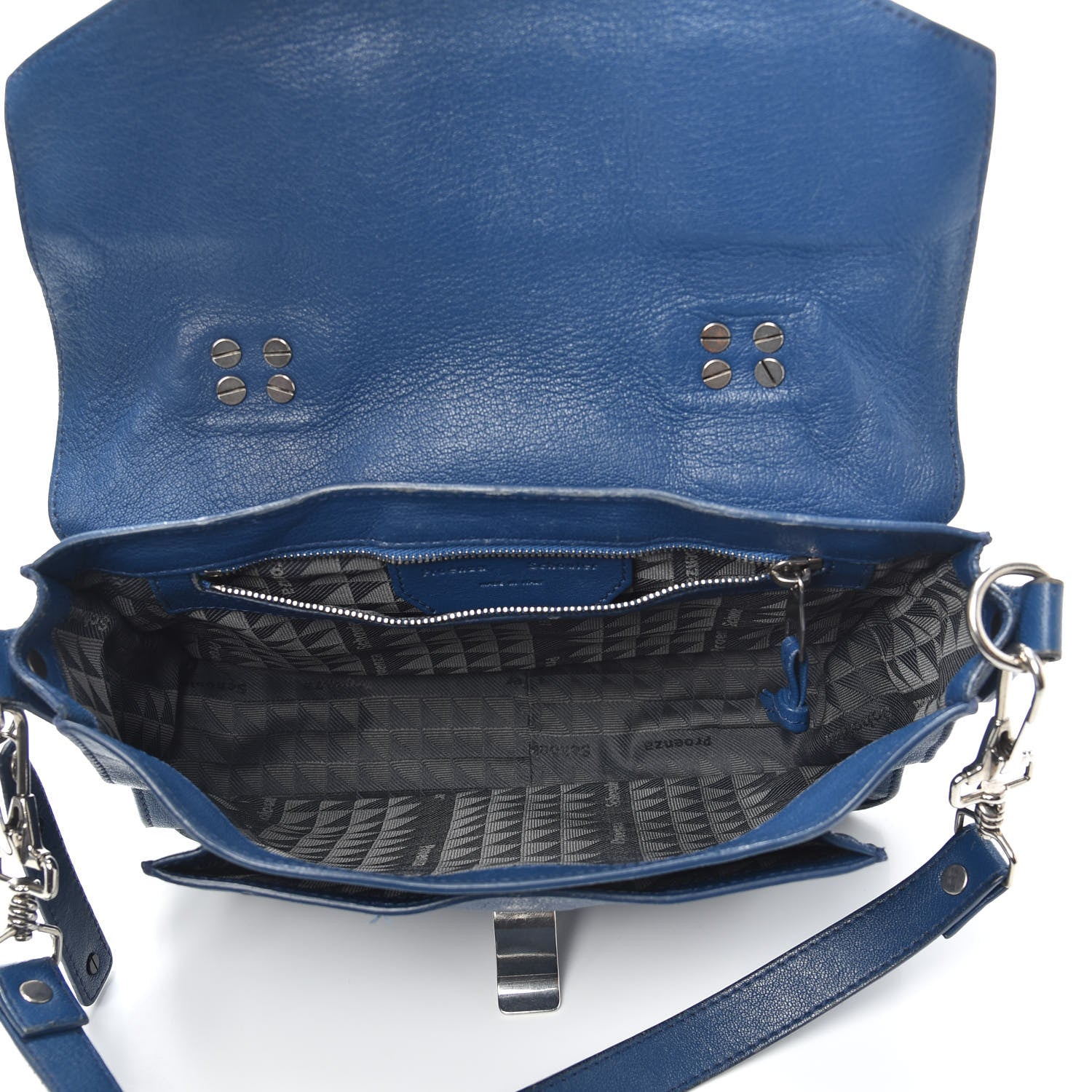 Proenza Schouler Lambskin Tiny PS1 Satchel Peacock 5 of 9