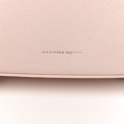 Alexander McQueen Calfskin Silk Scarf Box Shoulder Bag 16 Baby Pink Ivory 9 of 11
