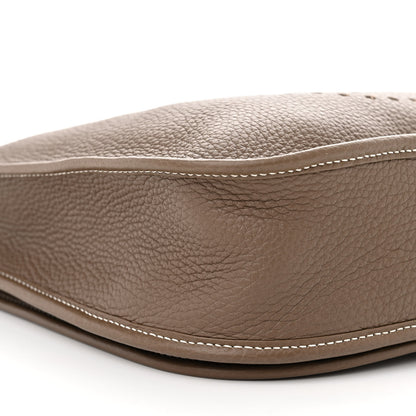 Hermes Taurillon Clemence Evelyne III PM Etoupe 10 of 15