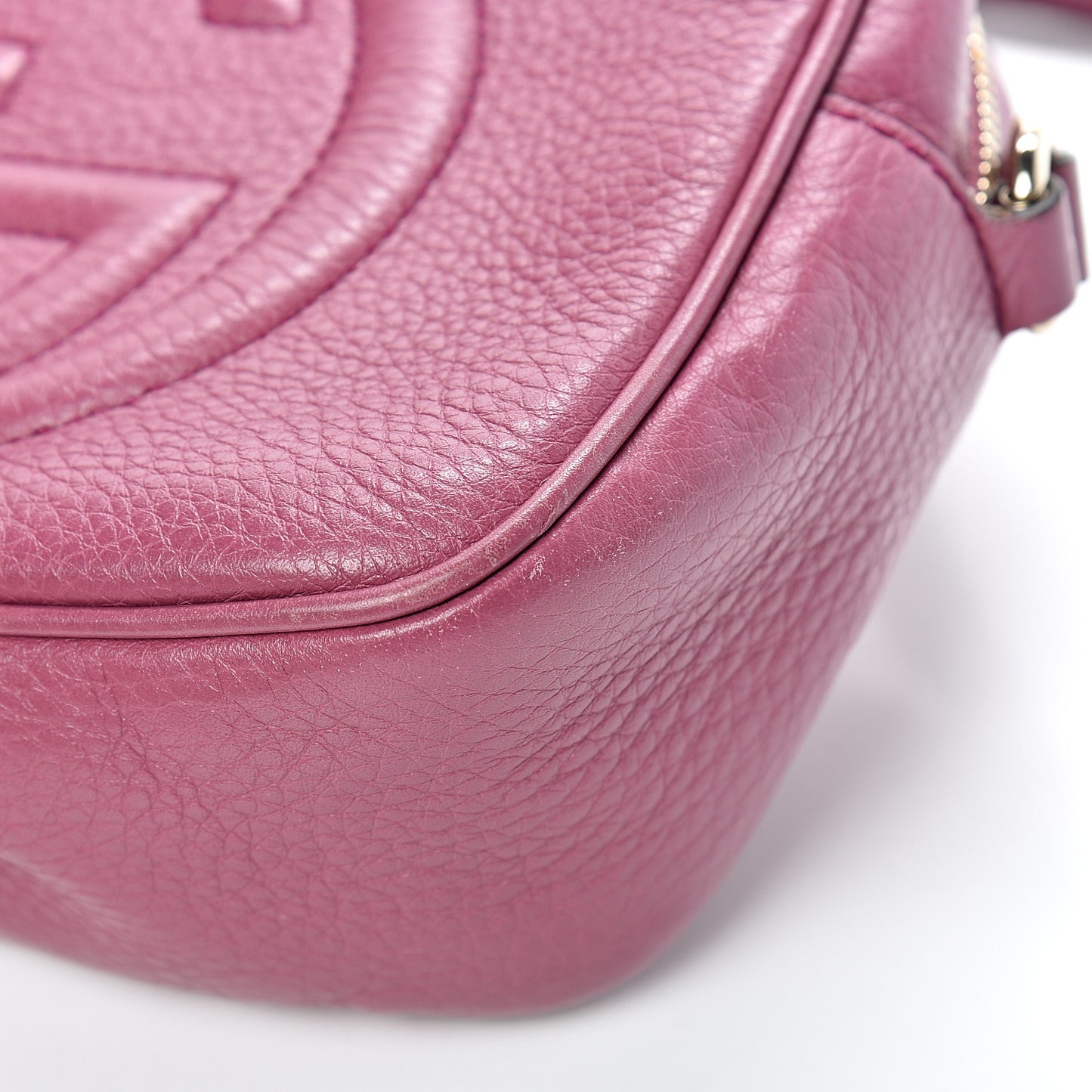 Pebbled Calfskin Small Soho Disco Bag Peonia Flower