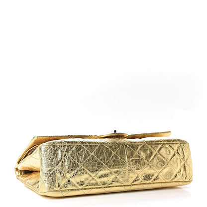 Chanel Metallic Aged Calfskin Quilted 2.55 Reissue 228 Flap Gold 4 of 16