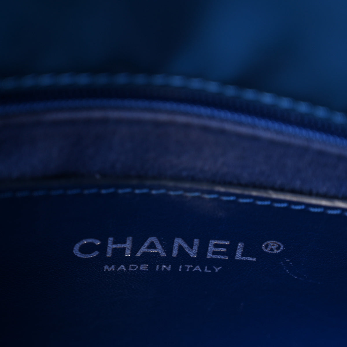 Patent Quilted Medium Just Mademoiselle Blue
