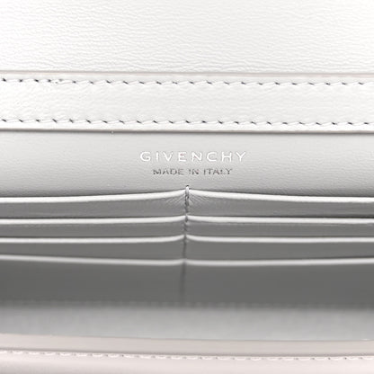 Givenchy Calfskin 4G Wallet on Chain Cloud Grey 6 of 12