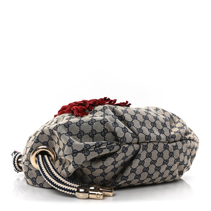 Gucci Monogram Acapulco Medium Hobo Navy 4 of 10