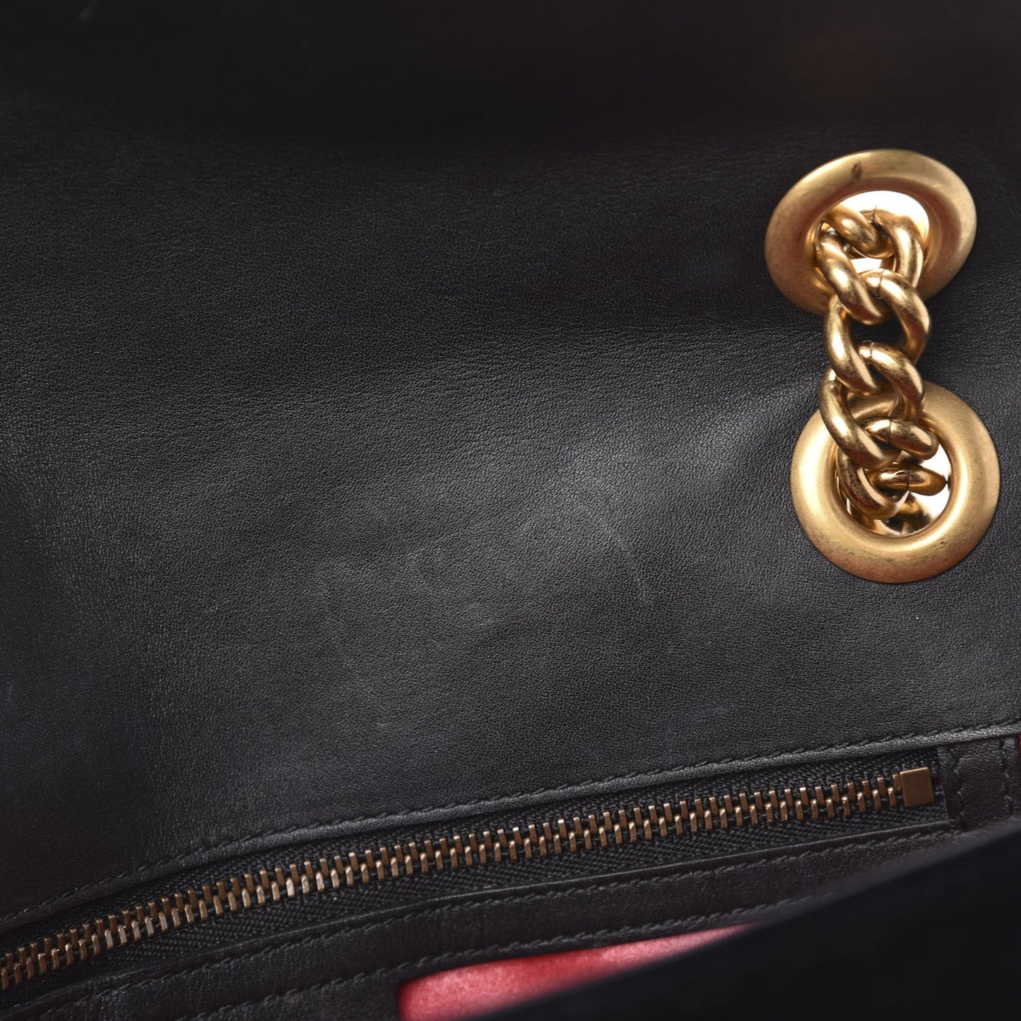 Velvet Matelasse Small GG Marmont Shoulder Bag Black
