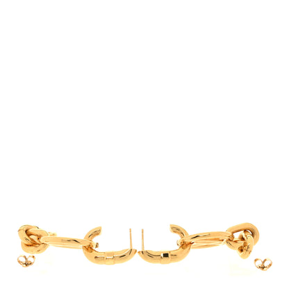 Louis Vuitton LV Chain It Earrings Gold 3 of 7