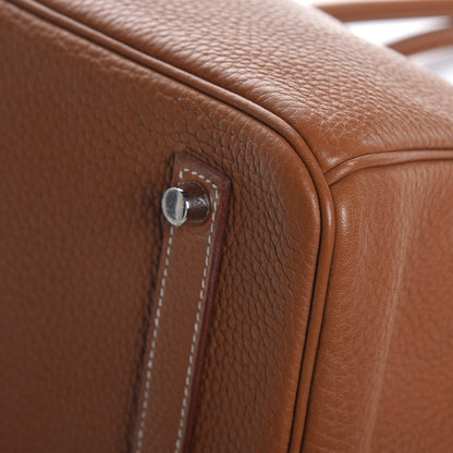 Hermes Taurillon Clemence Birkin 35 Gold 38 of 39