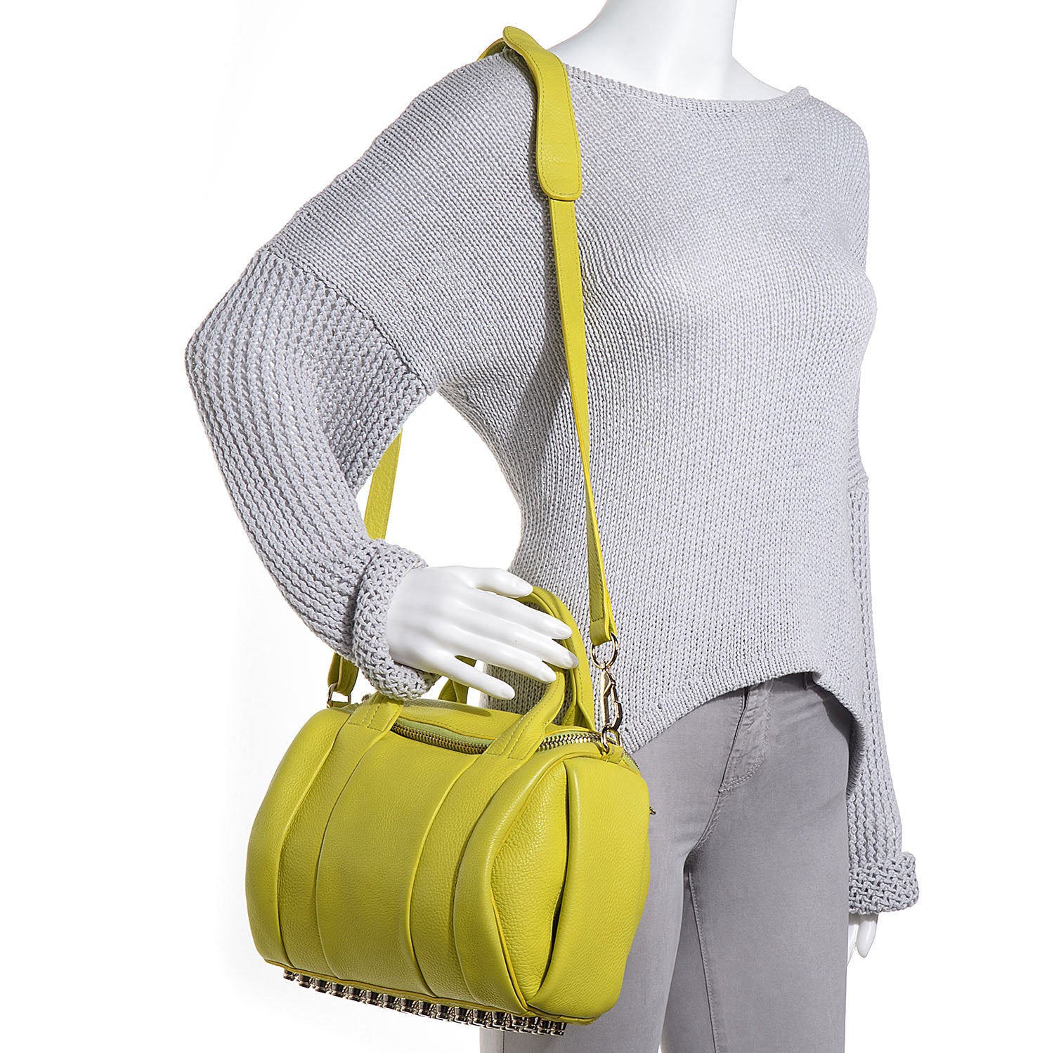 Alexander Wang Pebbled Lambskin Rockie Acid 2 of 9