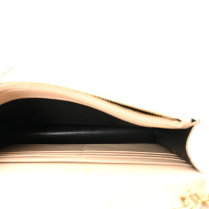 Saint Laurent Smooth Calfskin Classic Monogram Kate Tassel Chain Wallet Nude Powder 5 of 11