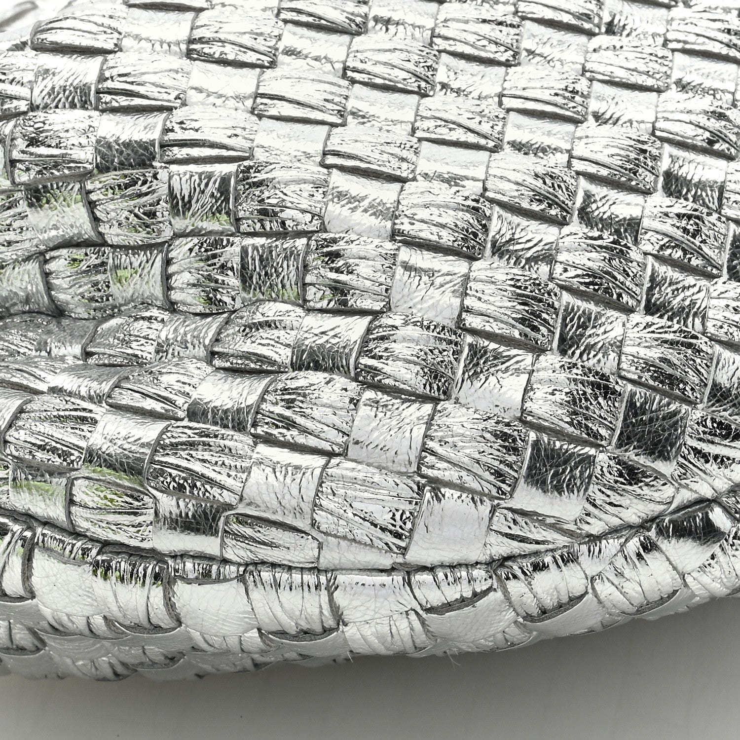 Bottega Veneta Metallic Nappa Intrecciato Mini Jodie Silver 7 of 8