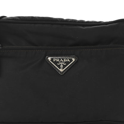 Prada Tessuto Nylon Triangle Shoulder Bag Black 8 of 13