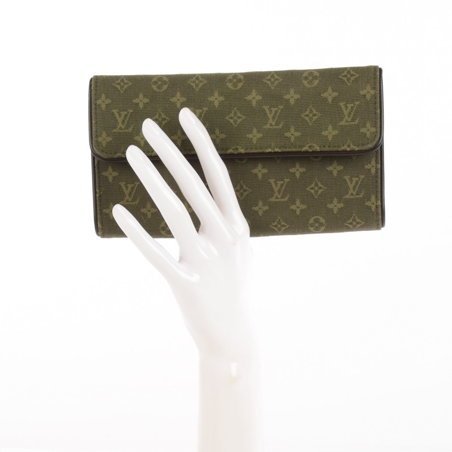 Louis Vuitton Mini Monogram Porte Tresor International Wallet Kaki 2 of 7