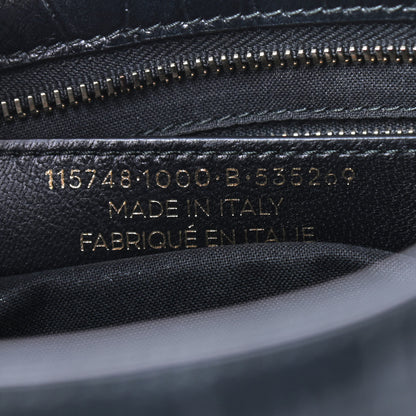 Balenciaga Calfskin Crocodile Embossed Classic Hardware City Black 9 of 10