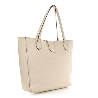 Gucci New Sakai Calfskin Lux Medium Dahlia Tote Mystic White 4 of 18
