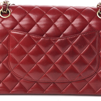 Chanel Lambskin Quilted Medium Double Flap with Charms Red 14 of 18