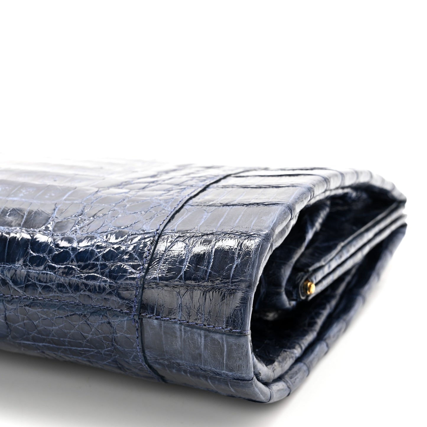Crocodile Clutch Blue
