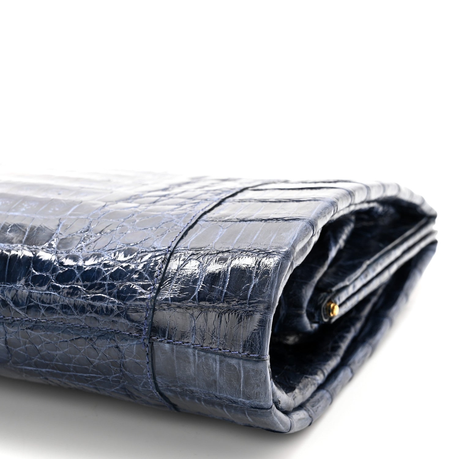 Nancy Gonzalez Crocodile Clutch Blue 9 of 9