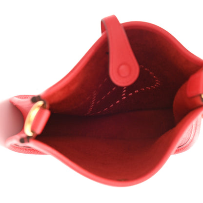 Hermes Taurillon Maurice Flipperball Sangle Evelyne TPM Rouge De Coeur Bleu Frida 5 of 10