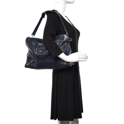 Balenciaga Agneau Giant 12 Silver Hardware City Bleu Obscur 2 of 9