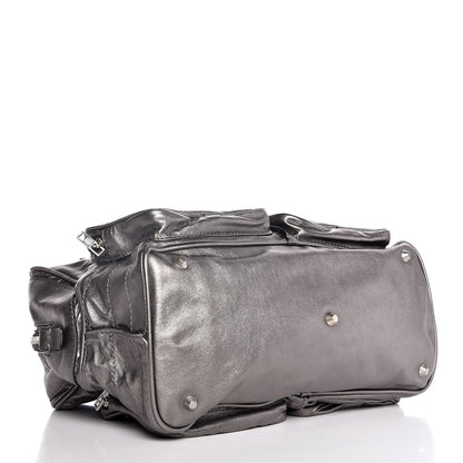Chloe Metallic Calfskin Large Betty Shoulder Bag Charbon 4 of 7