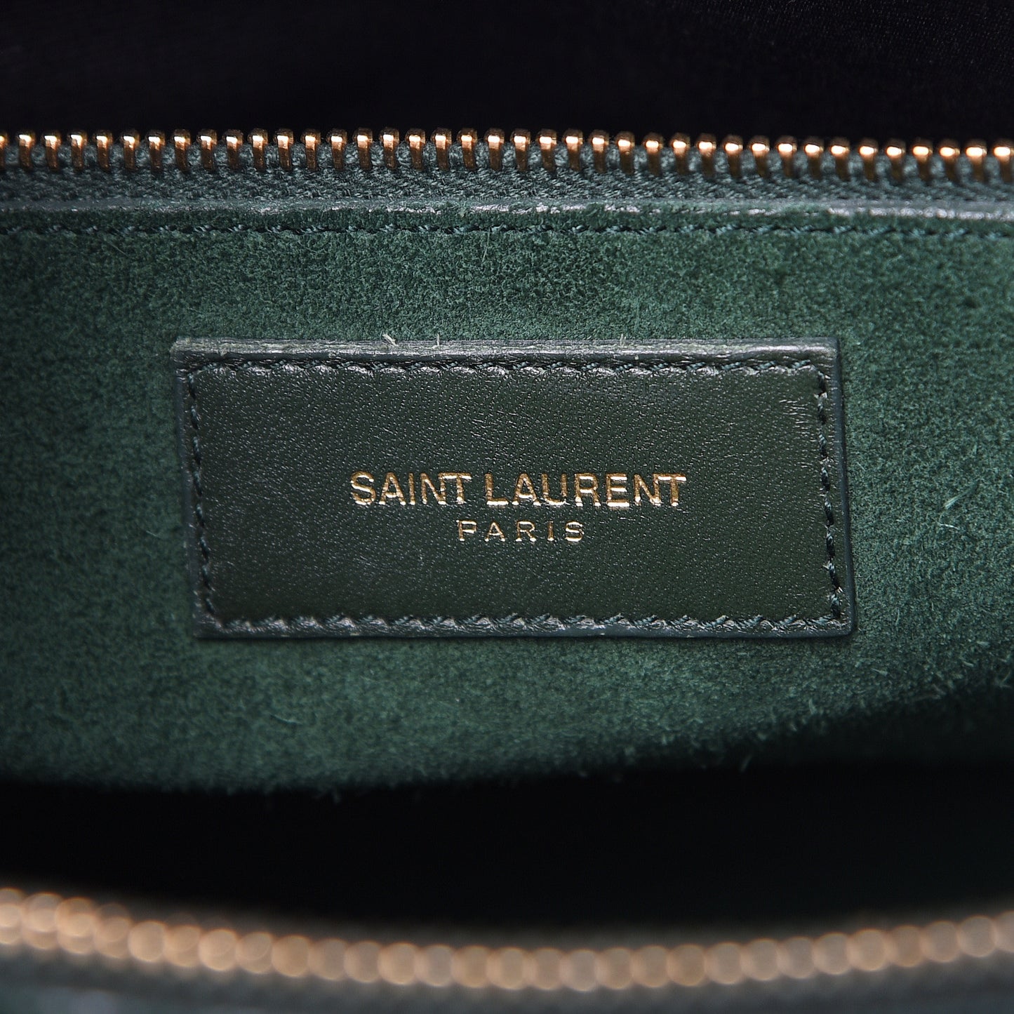 Calfskin Small Sac De Jour Dark Green