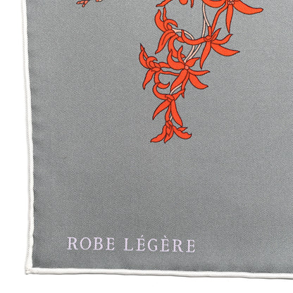 Hermes Silk Robe Legere Scarf 90 Gris Corail Rose Pourpre 3 of 4