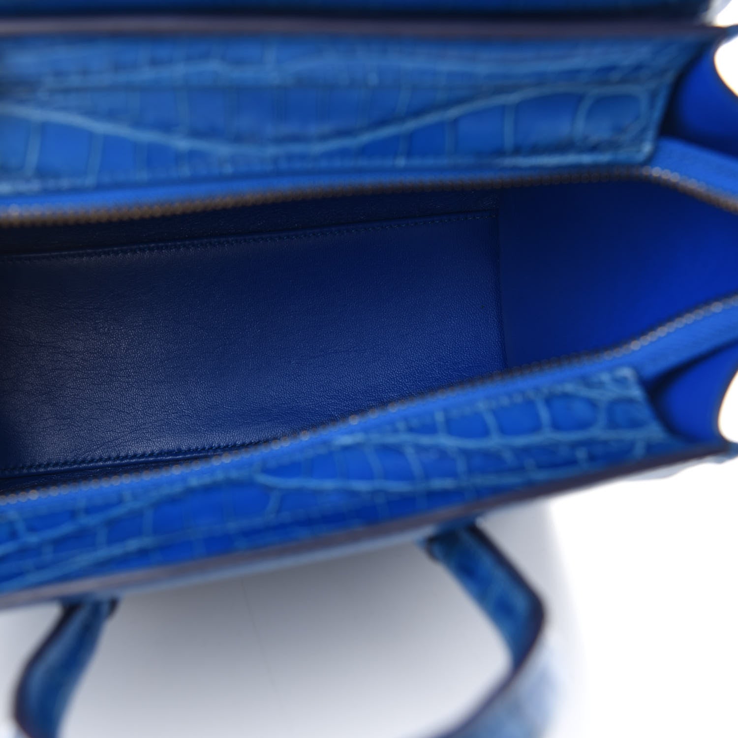 Celine Crocodile Nano Luggage Blue 5 of 8