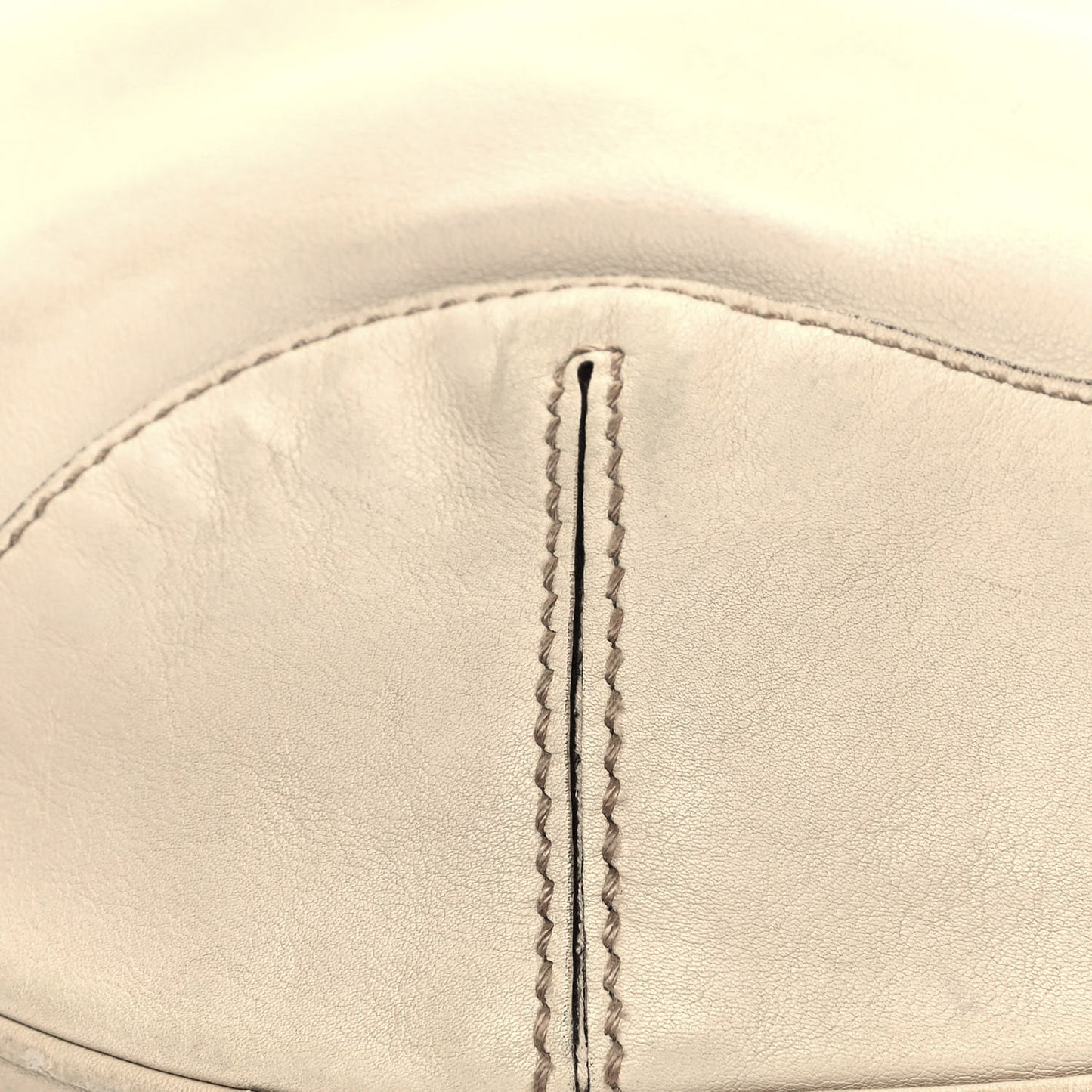 Calfskin Peggy Bamboo Top Handle Hobo Ivory