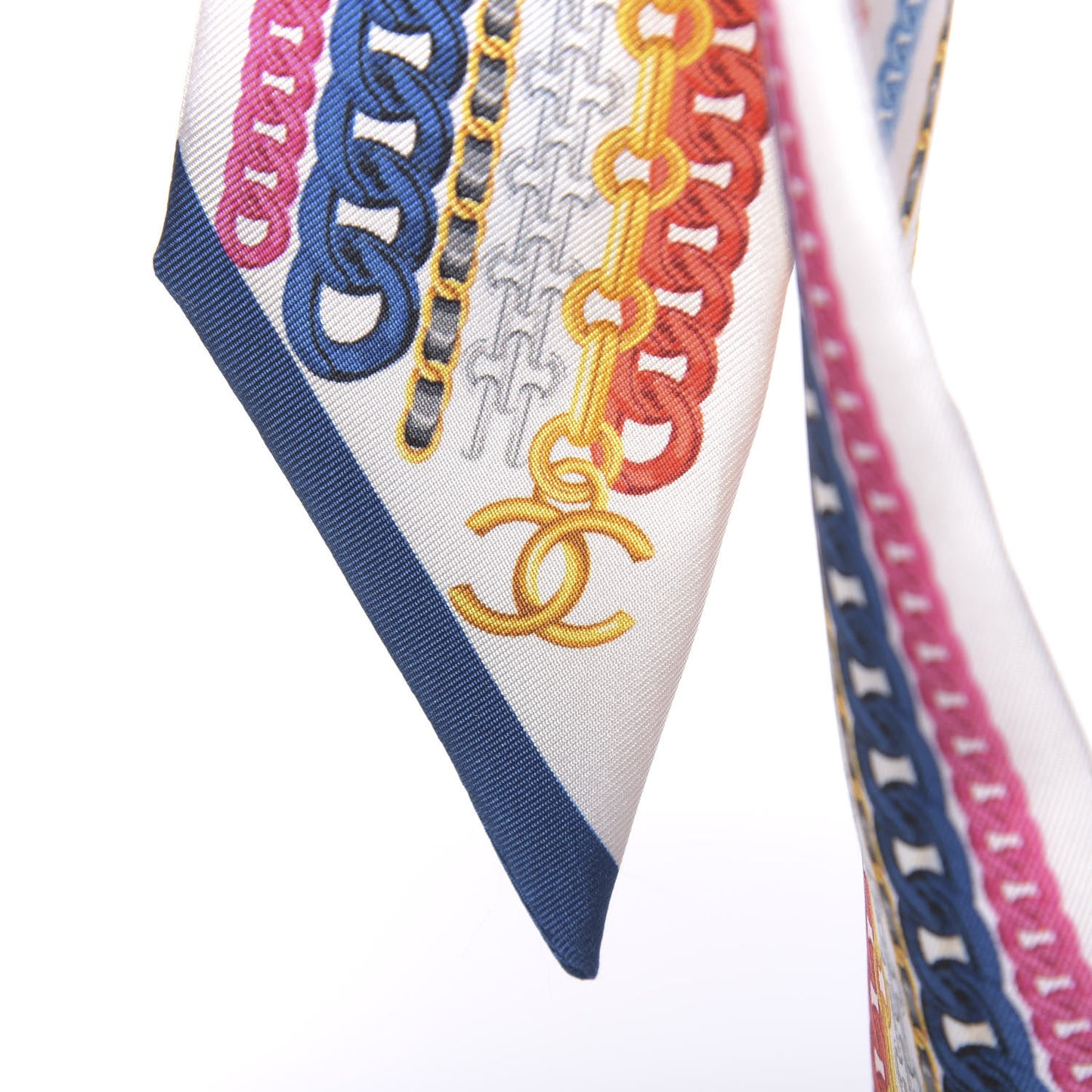 Silk Chain CC Slim Bandeau Scarf Multicolor