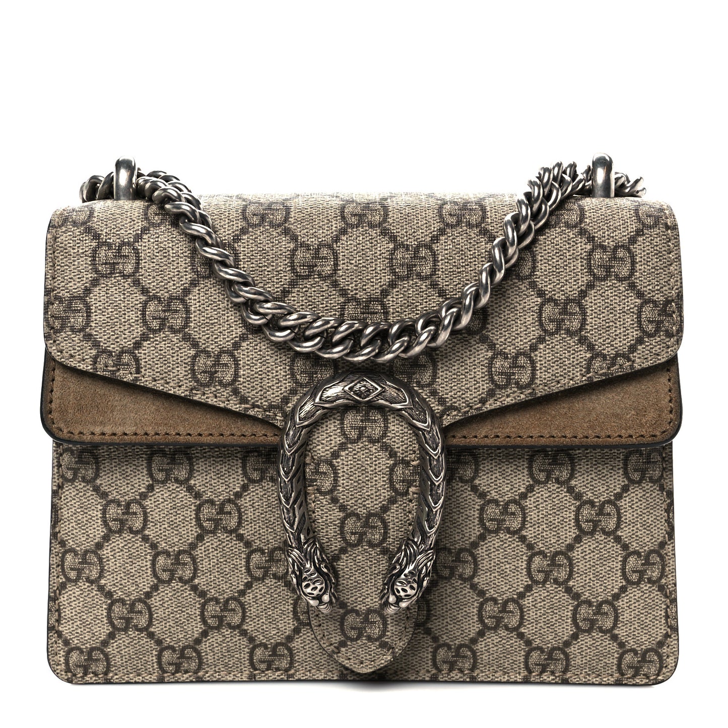 GG Supreme Monogram Mini Dionysus Shoulder Bag Taupe