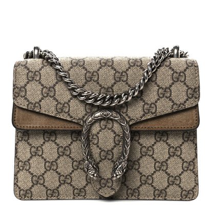 Gucci GG Supreme Monogram Mini Dionysus Shoulder Bag Taupe 1 of 10