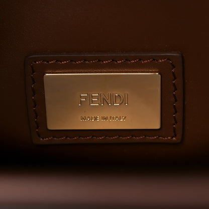 Fendi Calf Hair Patchwork Large Peekaboo Iconic Satchel Black Brown Multicolor 6 of 11