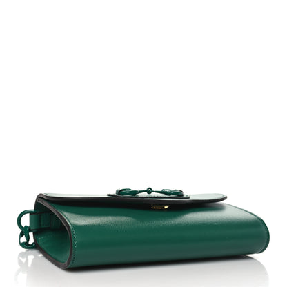 Gucci Azalea Calfskin Web Monochrome Mini Horsebit 1955 Chain Shoulder Bag Emerald 4 of 8
